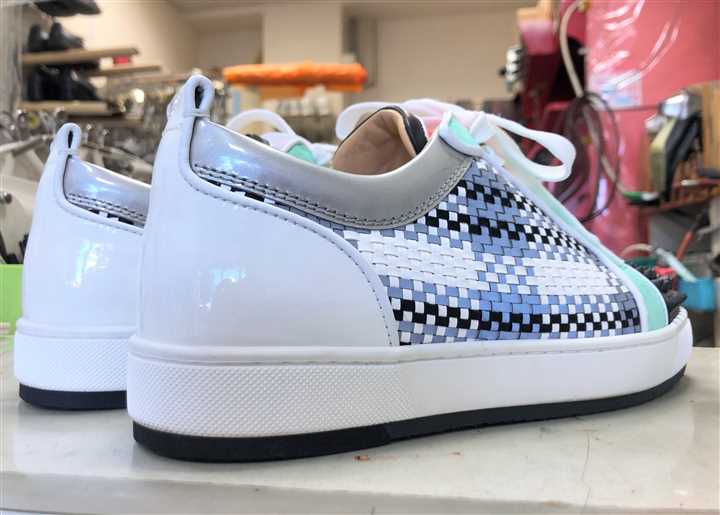 ルブタンのスニーカーソール補強修理、4