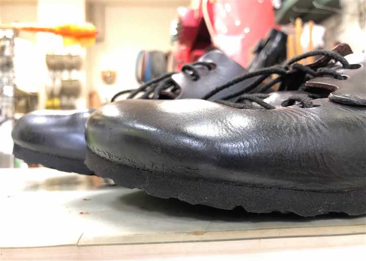 ビルケンのソール貼替え修理、2
