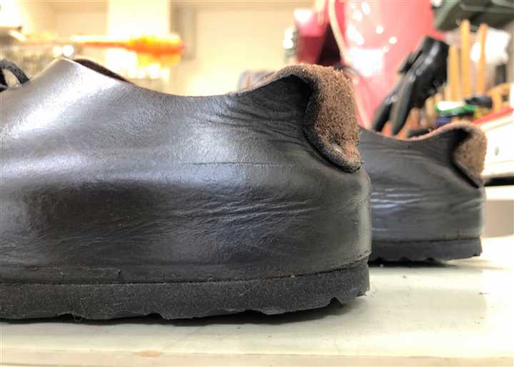 ビルケンのソール貼替え修理、3