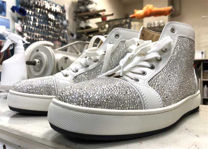 ルブタンのスニーカーソール補強、4