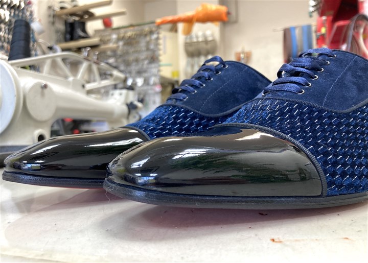 ルブタンの紳士靴のソール補強、3