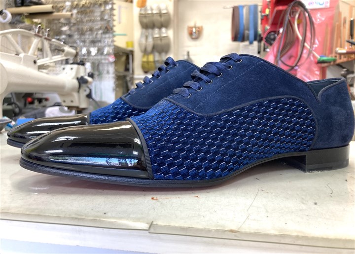 ルブタンの紳士靴のソール補強、4