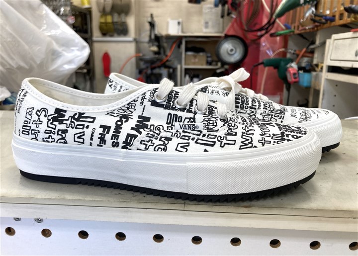VANS×コムデギャルソンのコラボスニーカーソール補強、4