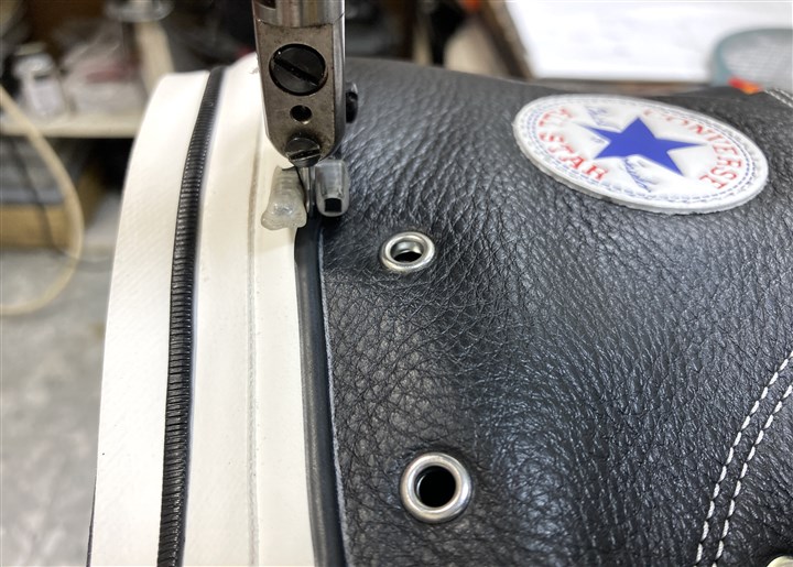 コンバースのソール側面ステッチ修理、剥がれ予防、7