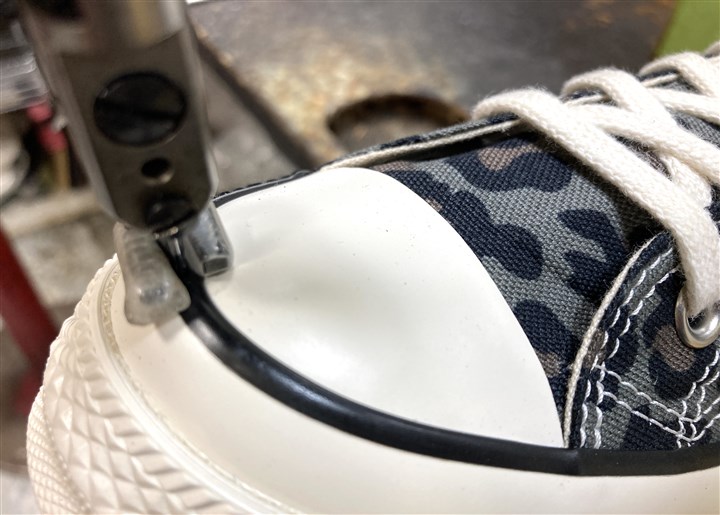 コンバースのソール側面ステッチ修理、剥がれ予防、2