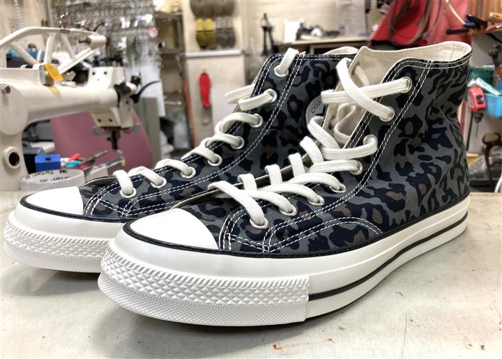 コンバースのソール側面ステッチ修理、剥がれ予防、12