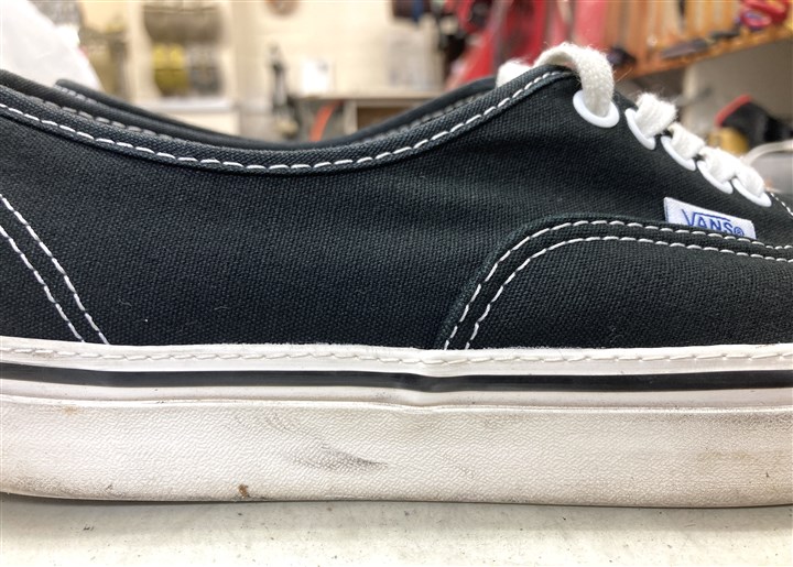 VANSオーセンティックのソール側面ステッチ修理、6