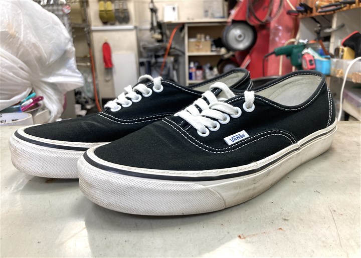 VANSオーセンティックのソール側面ステッチ修理、8