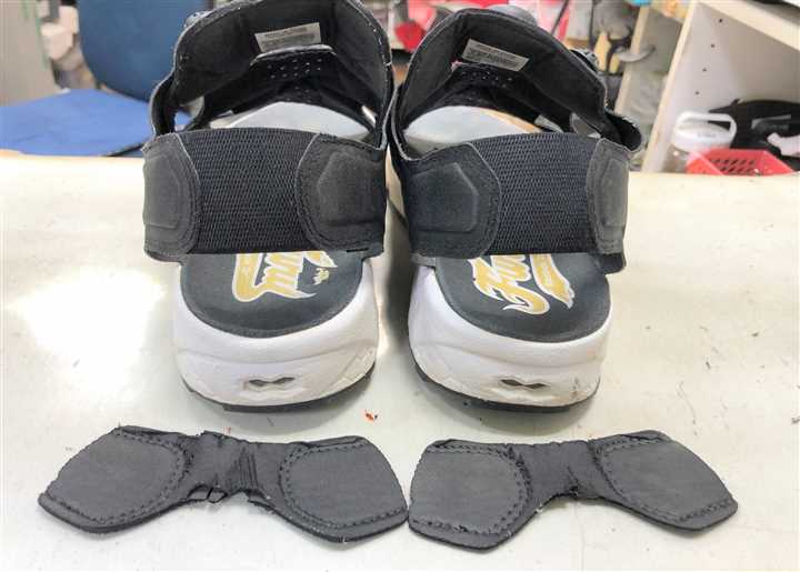 リーボック【ポンプフリューリ】サンダルスニーカーのバックバンド交換修理、2