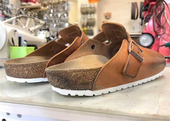 ビルケンシュトックのサンダルのソール交換修理、6