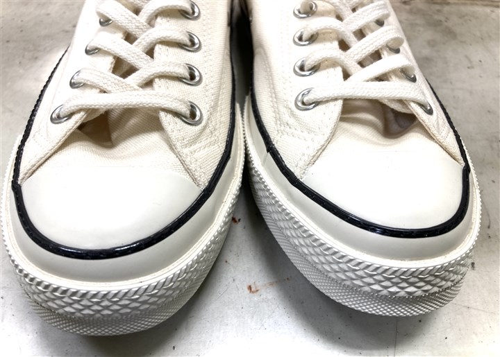 コンバースのソール剥がれ防止のミシンステッチ修理、5