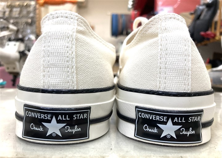 コンバースのソール剥がれ防止のミシンステッチ修理、7