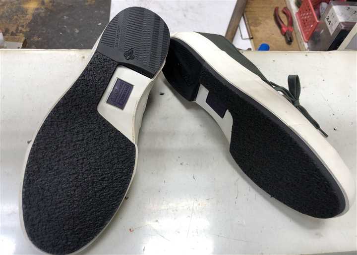 土踏まずカットパターンのソール補強、1