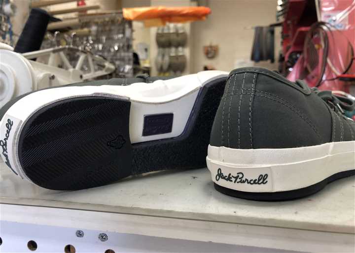 土踏まずカットパターンのソール補強、3