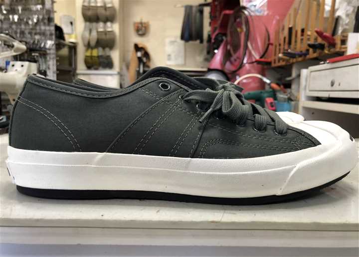 土踏まずカットパターンのソール補強、4